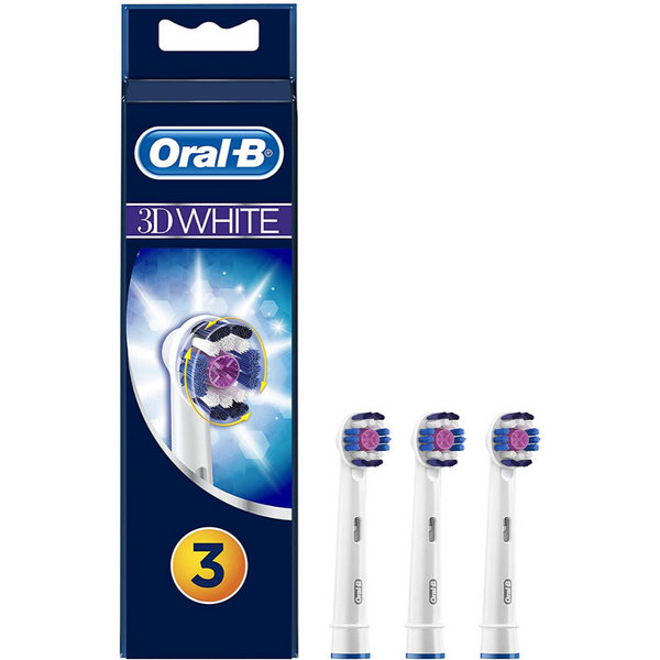 Recambio Cepillo Oral-B, 3 piezas 3D White EB18-3